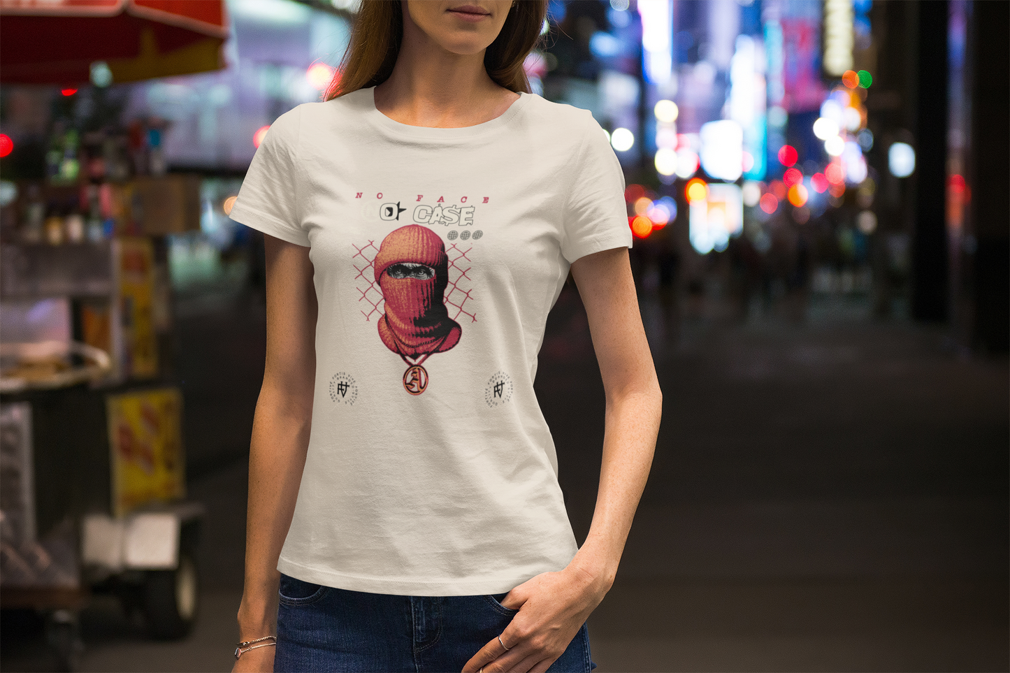 No Face No Case Relaxed fit Graphic Tee (Women's)